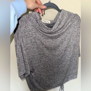 flowy grey top size M